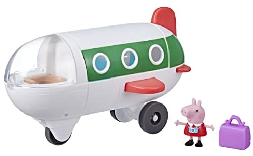Peppa Pig Peppa’s Adventures Air Peppa Airplane Preschool Toy: Rolling Wheels, 1 Figure, 1 Accessory; Ages 3 and Up