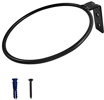 SLDHFE 2 Stück Blumentopfhalter-Ring, 10,9 cm, robuster Blumentopf-Ring, Wand-Pflanzgefäß, Metallhaken, Klappbarer Metall-Wandhalterung, Topfhalter zum Aufhängen von Pflanzen und Blumentöpfen