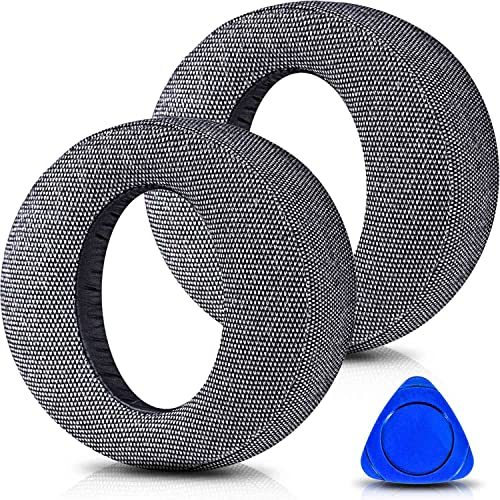 TRANSTEK Earpads Replacement for Playstation 5 Pulse 3D PS5 Headset - Gray Fabric