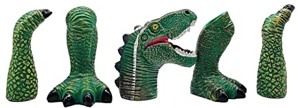IUNSER 5 Teile/Satz niedliche Tier Finger Hand neuheit dekor Geschenk für Kindergeburtstag Party Cosplay Bauernhof Kindergeburtstag (Green, One Size)