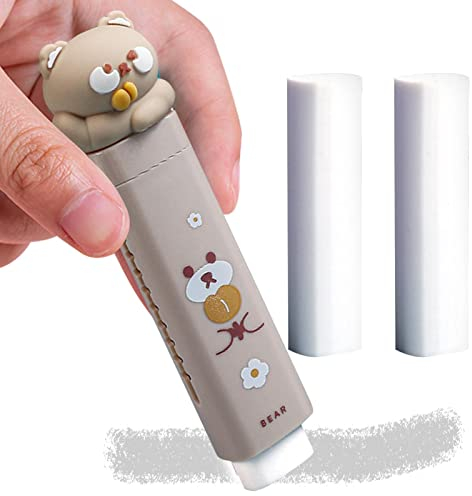 Radiergummis Mit Niedlichen | Niedlicher Einziehbarer Bleistift-Radiergummi - Gummi Für Kinder Kawaii Push Pull Gummi Radiergummi Stift Stil Radiergummis Zum Schreiben Zeichnen Büro