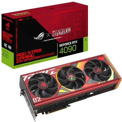 ASUS ROG Strix GeForce RTX 4090 OC EVA-02 Edition Graphics Card (PCIe 4.0, 24GB GDDR6X, HDMI 2.1a, DisplayPort 1.4a)