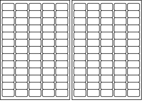 SmithPackaging A4 Self Adhesive Address Labels, 65 Labels Per Sheet, 100 Sheets, 38.1 x 21.2mm 6500 Labels (Pack of 2)