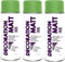 Fahrzeugteile Hoffmann 3er Sparpack DC Lackspray matt 400ml nach RAL freie Farbauswahl (3 Dosen in gelbgrün MATT RAL 6018)