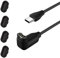 Seminer Cable Cargador USB para Reloj Garmin Fenix, Vivoactive 3/4/4S, Vivomove 3/3S - Con Enchufe Antipolvo