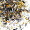 Konfetti 2026 Silvester Deko,1000 Stück Konfetti Tischdeko HAPPY NEW YEAR Streudeko Party Deko Gold Schwarz Glitzer Neujahr Deko Confetti Dekoration für Neujahr Karneval Party
