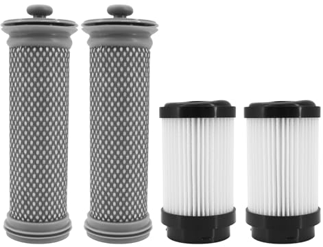 DingGreat Set di 2 filtri di ricambio per aspirapolvere Tineco Pure One S15 - Compatibile con S15 Pet, S15 Essentials & S15 Pet EX - Include 2 pre-filtri e 2 filtri HEPA