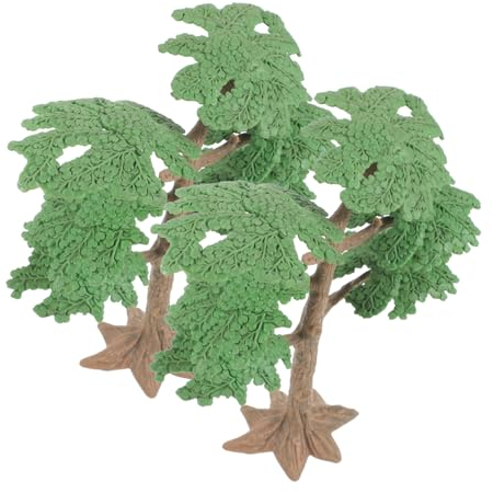 EXCEART 4 Stück Miniaturbäume Für Modelle Miniaturbaum Künstliche Zypresse Topfpflanzen Künstliche Dekoration Mini-Pflanzen Feengarten Zubehör Mini-modellbäume Haushalt Gefälschte Pflanze
