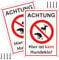 Upifen 2st Achtung hier ist kein Hundeklo ! Schild 18 * 25cm Aluminium Schild Verbot Hundeklo keine Hundetoilette Hunde Verbotsschilder mit schrauben UV-Schutz Wasserfest und Witterungsbeständig