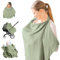 Stillbezug für Babys, Stilltuch Stillschürze, Stilltuch Stillschürze con Verstellbarer Riemen, Stilltuch zum Stillen von Babys, 100% Baumwolle Still-Abdeckung Geschenke für Mutter (Grün)