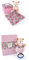Doudou et Compagnie Lot BOH'AIME : Pantin Faon avec Doudou 12cm Beige + Boîte à Musique Faon 20cm Rose - Boîtes Cadeaux Fleur - pour Bébé Fille/Garçon - Garantie Doudou Perdu - DC4017 + DC4022
