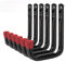 Pack of – 6 Utility Hook Set Garage Storage | 120 X 80mm Large Hooks for Hanging | Black Powder Coated Utility Hooks for Shed Organiser, Garage Storage, Garden Tools, Bikes, Ladders