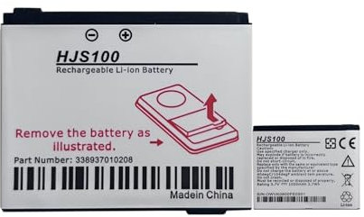 HIGHAKKU Ersatzakku HJS100 kompatibel mit Becker HJS 100, HJS-100, Map Pilot, Replaces Becker 338937010208 Mercedes Benz Map Pilot, VW Map Pilot Replacement Battery