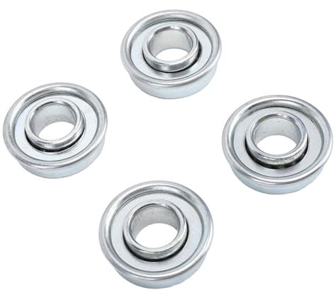4-teiliges Lager aus Kohlenstoffstahl, 12,7 X 28,6 Mm, Geeignet für Rasenmäher, Schubkarren, Karren und Handkarren, Ersatz der Radlager