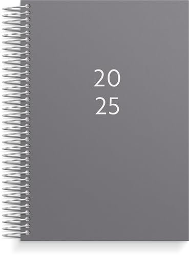 Burde Kalender 2025 | eine Seite pro Tag | Tageskalender mit Spiralbindung | kompaktes Format 17,1 x 11,7 cm | auf Französisch