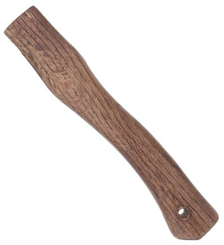 Angoily Manche en Bois De Chêne Carbonisé 27 Cm Manche Américain De Rechange Ergonomique pour Camping Et Travaux De Menuiserie