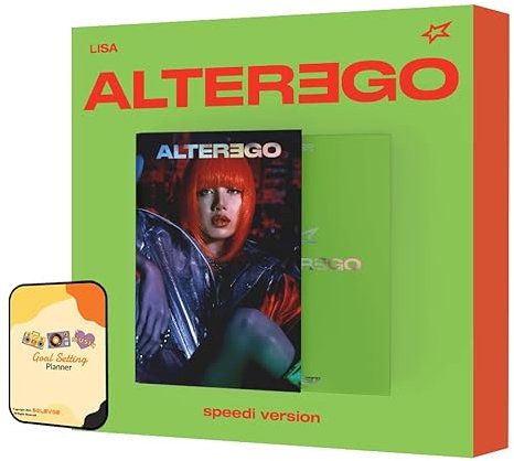 LISA (BLACKPINK) Album - Alter Ego photobook speedi ver.+Pre Order Benefits+BolsVos Exclusive K-POP Giveaways Package