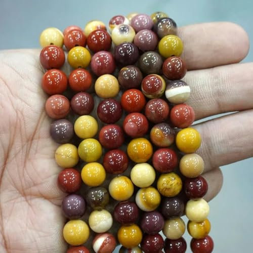 Natursteinperlen, blaues Tigerauge, runde lose Perlen, DIY-Charm-Armband, Ohrringe zur Schmuckherstellung, 15-Zoll-Strang, 4/6/8/10/12/14,0 mm, Mookait, 14,0 mm, ca. 26 Stück