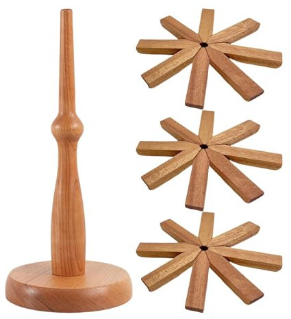 Wooden Tree Chopsticks Set - Hot Plates - Decorative Wooden Coasters | Unique Tree Shape, Heat Resistant and Non-Slip, Wooden Bowls for Hot Dishes, Coaster