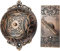 A29 Victorian Twist Doorbell, Antique Copper Finish Mechanical Chime, Solid Brass - Vintage Doorbell for Homes with Manual Hand Turn Chime, Decorative Classic Design, No Wiring, Easy DIY Install