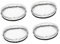 Cabilock 4Stücke Teiliges Tumbler Deckel Auslaufsichere Becherabdeckungen für Becher Praktische und Wiederverwendbare Tumbler Lids Flexibel und Staubdicht für Getränke