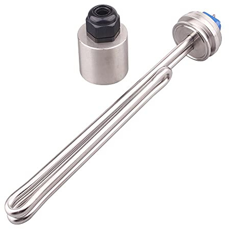XLANDALYUEFA Water heater parts 1.5 TRI-CLAMP 240V 3.5KW Foldable Electric Tubular Heater Immersion Heating Element with Stainless Steel Cap