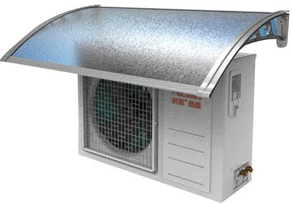 Cubierta de aleación de Aluminio para Aire Acondicionado Exterior: protección Resistente a la Intemperie para Unidades condensadoras centrales HVAC, Bombas de Calor y toldos de Patio para ve