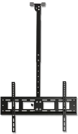 Soporte de techo ajustable para TV, rotación e inclinación completa de 360°, compatible con 40 pantallas LED de 80 pulgadas, soporte de pared resistente para una experiencia de visualización óptima.