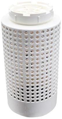 Wurmfarm-Komposter, Krabbenabfallzersetzer, Fischteich-Düngereimer, langlebiges PVC-Material, einfaches Boden-Design, für den Außenbereich, 21,6 x 7,5 cm, Weiß, 1 Stück