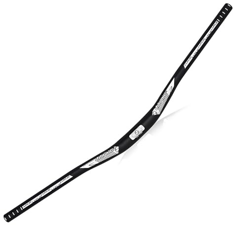 31,8 mm Mountainbike-Lenker, Aluminiumlegierung, 720 mm/780 mm, extra lange MTB-Fahrradstange (schwarz, 720 mm)