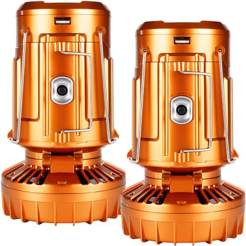 Lanterna da campeggio pieghevole con ventilatore, LED solare ricaricabile, luce per tenda da esterno, ideale per escursioni, campeggio e attività, impermeabile IP44, ricarica a U