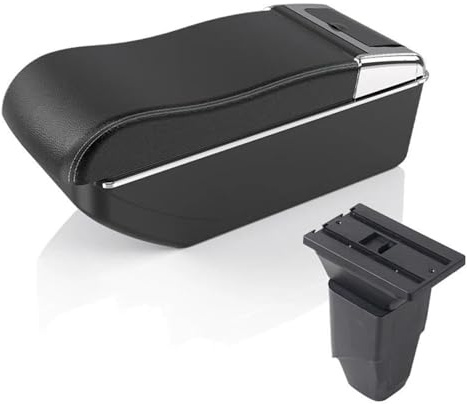 Modifikationsteile Zubehör Den Innenraumumbau Des Für Peugeot 206 Baujahr 2017 Doppellagiges Ablagefach, Armlehne, Getränkehalter, Mittelkonsole(A curved White line)
