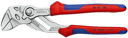 KNIPEX Werkzeuge - Zangenschlüssel, Chrom, Mehrkomponenten (8605180), 7-1/4