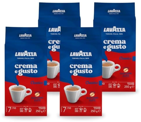Lavazza Crema E Gusto Coffee 250 g (Pack of 4)