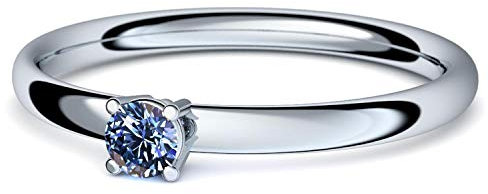 Weißgold Ring Tansanit 750 + inkl. Luxusetui + Tansanit Ring Weißgold Tansanitring Weißgold (Weißgold 750) - Concinnity Amoonic Schmuck Größe 50 (15.9) AM161 WG750TAFA50