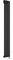 Milano Aruba - 600W Black Vertical Single Oval Panel Electric Radiator - 1600mm x 236mm