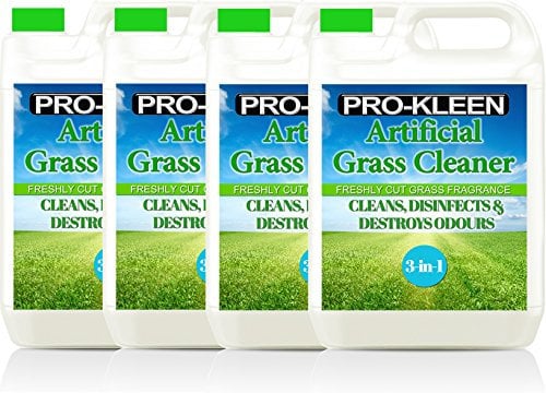 Pro-Kleen Artificial Grass Cleaner - Perfect for Homes with Dogs - Cleans, Disinfects, Deodorises & Fragrances - 4 x 5 Litre Super Concentrate: Makes 60 Litres