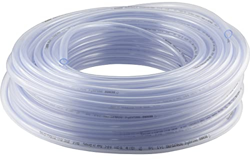 Fittingteile - 25-Meter PVC-Schlauch ohne Gewebeeinlage Lebensmittelqualität für Trinkwasser Druckluft Fruchtsaft Limonade (Innen x Außen: 3 x 5 mm)