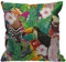 HGOD DESIGNS Kissenbezug mit Papageienmotiv, tropische Vogel, Tukanblätter und Hibiskusblumen, Heimdekoration, für Herren/Damen, Wohnzimmer, Schlafzimmer, Sofa, Stuhl, 45 x 45 cm