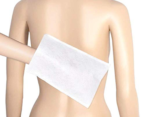 Lot de 100 gants de toilette jetables de qualité supérieure - En molleton doux - Absorbants et doux pour la peau - Gants de toilette jetables idéaux pour les zones d'hygiène comme les services de