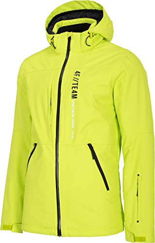 4F Herren Jacke Herren Skijacke Harvey, Canary Grün, L, H4Z20-KUMN003-45S