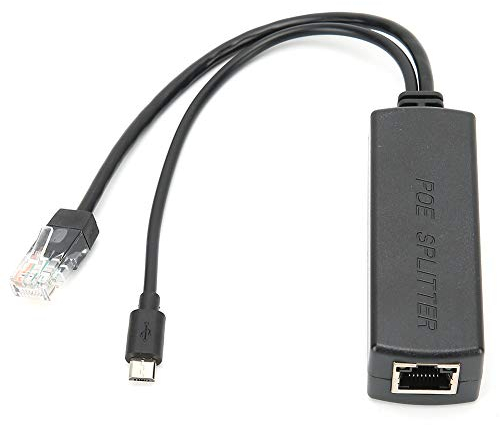 VBESTLIFE Divisor PoE, Divisor USB PoE Módulo de Fuente de alimentación Cable Separador de Aislamiento estándar 48 V a 5 V para Tableta Android para Dropcam para -Micro USB