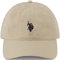 Concept One Unisex-Erwachsene U.s. Polo Assn. Mens Washed Twill Cotton Adjustable Baseball Hat with Pony Logo and Curved Brim Hut, Stein, Einheitsgröße