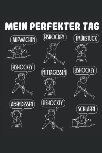 Notizbuch Mein perfekter Tag Junge Eishockey Hockey