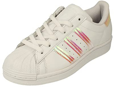 adidas Originals Superstar Junior Trainers Sneakers (UK 5.5 US 6 EU 38 2/3, White White White FV3139)
