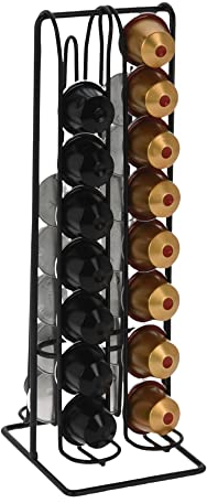 MIJOMA Porte-capsules pour 32 capsules de café Nespresso Noir