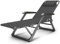 Klappbar Sonnenliege Extrabreit Liegestühle Leicht Gartenliege Aluminium Liegestuhl Relaxliege, bis 200 Kg Belastbar, Liegepositionen Verstellbar, mit Auflage Kopfkissen, für Den Garten Terrasse-B
