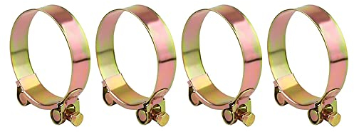 4 Stück 32-35mm Verzinkter Stahl T-Bolzen Hochleistungs-Schlauchschelle 2 mm Einstellbare Schlauchklemme für Automobile, Branchen, Schiffe, Häuser
