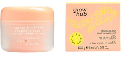 Glow Hub Nourish & Hydrate Cleansing Balm with Hyaluronic Acid for Normal to Dry Skin 100g