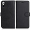 DENDICO Cover per iPhone X/iPhone XS, Premium Portafoglio PU Custodia in PU Pelle, Flip Libro TPU Bumper Caso per iPhone X/iPhone XS, Nero